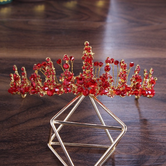Bridal Gold Leaf Headband, Wedding Tiara crown main image 3